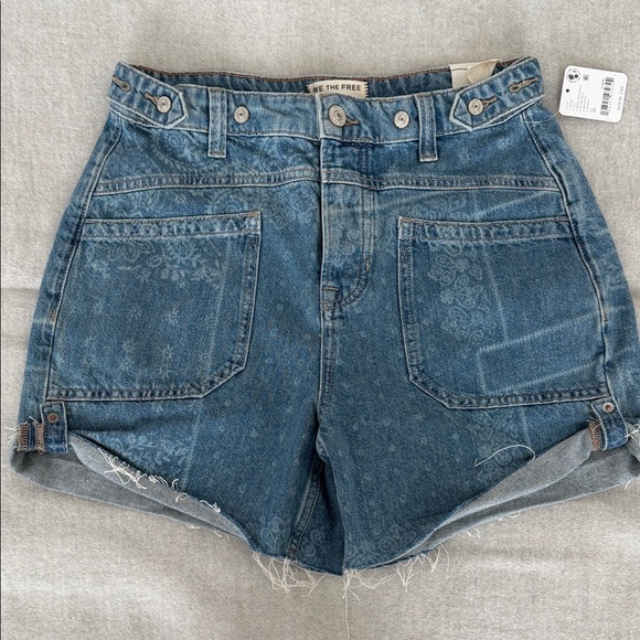 Free People Pants - We The Free Palmer Cuffed Shorts